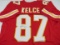 Travis Kelce of the KC Chiefs signed autographed football jersey PAAS COA 346