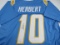 Justin Herbert of the LA Chargers signed autographed football jersey PAAS COA 156