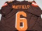 Baker Mayfield of the Cleveland Browns signed autographed football jersey PAAS COA 096