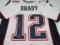 Tom Brady of the New England Patriots signed autographed football jersey ATL COA 395