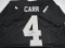 Derek Carr of the LV Raiders signed autographed football jersey PAAS COA 279