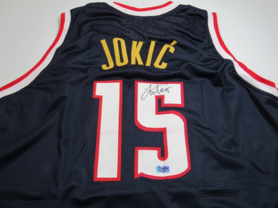 Nikola Jokic of the Denver Nuggets signed autographed basketball jersey ERA COA 321