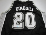 Manu Ginobili of the San Antonio Spurs signed autographed basketball jersey ERA COA 355