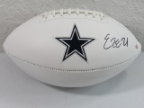 Ezekiel Elliott of the Dallas Cowboys signed autographed logo football PAAS COA 598