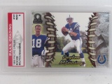 Peyton Manning Colts 1998 Pacific Omega Rookie #101 graded PAAS Mint 9