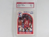 Michael Jordan Bulls 1989-90 Hoops #21 graded EMC Mint 9