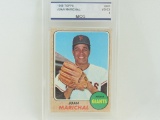 Juan Marichal Giants 1968 Topps #205 graded MCG VG-EX 4