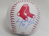 David Ortiz of the Boston Red Sox signed autographed logo baseball PAAS COA 170