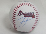 Freddie Freeman of the Atlanta Braves signed autographed logo baseball PAAS COA 178