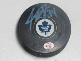 Auston Matthews of the Toronto Maple Leafs signed autographed hockey puck PAAS COA 689