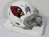 Larry Fitzgerald of the Arizona Cardinals signed autographed mini helmet PAAS COA 844