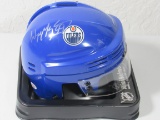 Wayne Gretzky of the Edmonton Oilers signed autographed mini hockey helmet PAAS COA 926