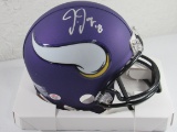 Justin Jefferson of the Minnesota Vikings signed autographed mini helmet PAAS COA 892