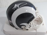 Aaron Donald of the LA Rams signed autographed mini helmet PAAS COA 859
