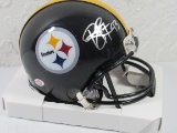Troy Polamalu of the Pittsburgh Steelers signed autographed mini helmet PAAS COA 667