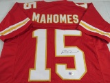 Patrick Mahomes of the Kansas City Chiefs signed autographed football jersey ERA COA 451