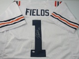Justin Fields of the Chicago Bears signed autographed football jersey PAAS COA 456