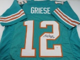 Bob Griese of the Miami Dolphins signed autographed football jersey PAAS COA 308