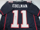 Julian Edelman of the New England Patriots signed autographed football jersey PAAS COA 314