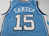 Vince Carter of the North Carolina signed autographed basketball jersey PAAS COA 148