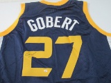 Rudy Gobert of the Denver Nuggets signed autographed basketball jersey PAAS COA 815