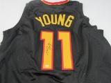 Trae Young of the Atlanta Hawks signed autographed basketball jersey PAAS COA 614