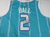 LaMelo Ball of the Charlotte Hornets signed autographed basketball jersey PAAS COA 742