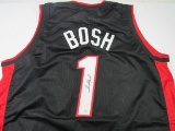 Chris Bosh of the Miami Heat signed autographed basketball jersey PAAS COA 764