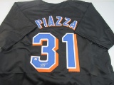 Mike Piazza of the NY Metssigned autographed baseball jersey PAAS COA 660