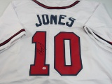 Chipper Jones of the Atlanta Braves signed autographed baseball jersey PAAS COA 378