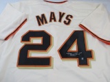 Willie Mays of the San Francisco Giants signed autographed baseball jersey Say Hey Authenticated
