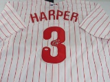 Bryce Harper of the Philadelphia Phillies signed autographed baseball jersey PAAS COA 157
