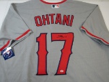 Shohei Ohtani of the LA Angels signed autographed baseball jersey PAAS COA 955