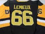 Mario Lemieux of the Pittsburgh Penguins signed autographed hockey jersey PAAS COA 984