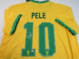 Pele signed autographed soccer jersey PAAS COA 586