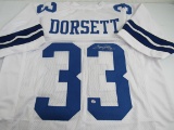 Tony Dorsett of the Dallas Cowboys signed autographed football jersey PAAS COA 520