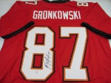Rob Gronkowski of the Tampa Bay Buccaneers signed autographed football jersey PAAS COA 564