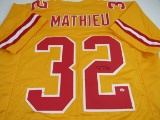 Tyrann Mathieu of the KC Chiefs signed autographed football jersey PAAS COA 294