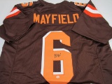 Baker Mayfield of the Cleveland Browns signed autographed football jersey PAAS COA 096