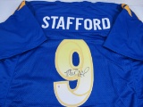 Matthew Stafford of the LA Rams signed autographed football jersey PAAS COA 088