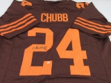 Nick Chubb of the Cleveland Browns signed autographed football jersey PAAS COA 460