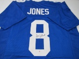 Daniel Jones of the NY Giants signed autographed football jersey PAAS COA 785