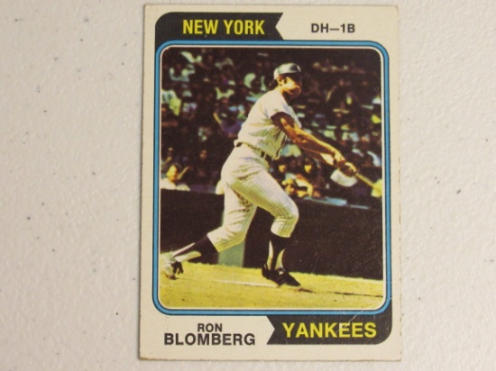 Ron Blomberg Yankees 1974 Topps #117
