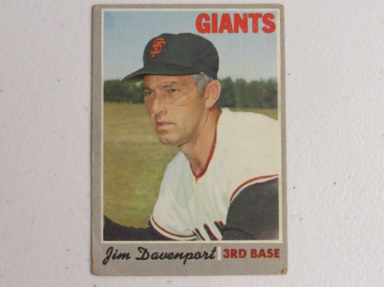 Jim Davenport SF Giants 1970 Topps #378