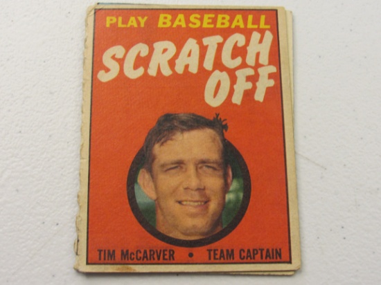 Tim McCarver 1970 Topps Scratch Off