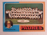 John McNamara SD Padres 1975 Topps Team Card #146