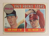 Ron Stone Bill Wilson Phillies 1969 Topps Rookie #576