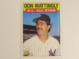 Don Mattingly NY Yankees 1986 Topps #712