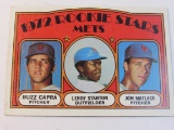 Buzz Capra Leroy Stanton Jon Matlack NY Mets 1972 Topps Rookie #141