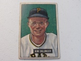 Bob Dillinger Pittsburgh Pirates 1951 Bowman #63